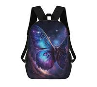 sinyumoney Cosmic Butterfly Art Print-9 School Backpack Large School Backpack for Boys for Campus Outdoor Travel Sports 17inch