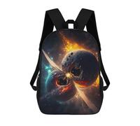 sinyumoney Cosmic Butterfly Nebula Rucksacks 3D Printed Children Backpacks Fashion Casual Daypack Cute Travel Bags Outdoor Casual Daypack for Boy And Girl 17inch