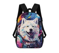 sinyumoney Cosmic Canine Astronaut-1 School Backpack Business Durable Laptop Bag for Camping Outdoor Adventures And Daily Travel 17inch
