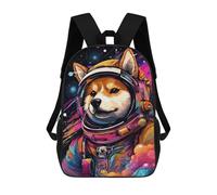 sinyumoney Cosmic Canine Astronaut-5 Backpack School Lightweight Airport College Students Back Pack for Girl, Teen Girls 17inch