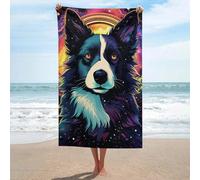 sinyumoney Cosmic Canine Majesty Towels Bathroom Lightweight Soft Absorbent Beach Towel Perfect The Home 130cm*80cm