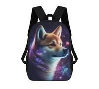 sinyumoney Cosmic Canine Portrait-1 School Backpack Water Resistant School Bag Business Backpack for Men/Women 17inch