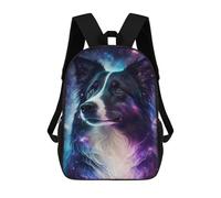 sinyumoney Cosmic Canine Portrait-9 17inch School Bag 3D Printed Children's School Backpack Casual Fashion Travel Backpacks for Kids School Students