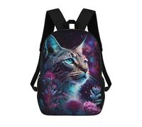 sinyumoney Cosmic Cat Fantasy Art-3 School Backpack Water Resistant School Bag Business Backpack for Men/Women 17inch
