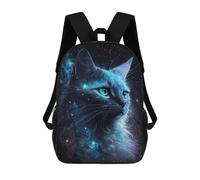 sinyumoney Cosmic Cat Fantasy Art Print-1 Rucksack Water Resistant Travel Backpack Computer Bag for Campus Outdoor Travel Sports 17inch