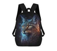 sinyumoney Cosmic Cat Portrait-12 School Backpack Lightweight Schoolbag Dayback Bookbag College for Camping Outdoor Adventures And Daily Travel 17inch