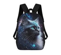 sinyumoney Cosmic Cat Portrait-3 Backpack School Bag Work Laptop Backpack Rucksack Bag for Boys/Girls/Teenagers 17inch