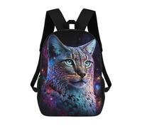 sinyumoney Cosmic Cat Portrait-5 School Bags Rucksack Casual Daypacks School Work Travel Bag for Teenage Girls Boys Women Men 17inch