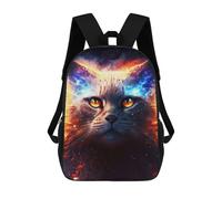sinyumoney Cosmic Cat Portrait-9 Rucksack Lightweight Casual Daypack School Backpacks for School/Work/Travel 17inch