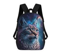 sinyumoney Cosmic Cat Portrait-9 School Backpack Lightweight Schoolbag Dayback Bookbag College for Camping Outdoor Adventures And Daily Travel 17inch