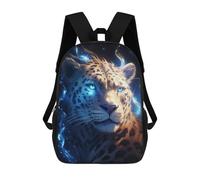 sinyumoney Cosmic Celestial Cheetah School Backpack Lightweight Casual Daypack School Backpacks for Boys/Girls/Teenagers 17inch