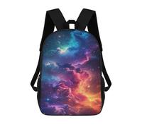 sinyumoney Cosmic Clouds in Space-1 School Bag 3D Printed 17inch Backpacks Fashion Kids School Backpack Rucksacks for Boys Elementary And Middle School Students