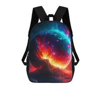 sinyumoney Cosmic Collision Rucksack Lightweight Casual Daypack School Backpacks for Campus Outdoor Travel Sports 17inch