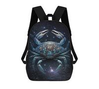 sinyumoney Cosmic Crab Constellation Artwork School Bags School Secondary High School College Backpack Travel for Men, Women & Teenage Boys 17inch