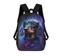 sinyumoney Cosmic Dachshund Portrait-6 Backpack School Daypacks Business Backpack Water Resistant Bookbag for Boys/Girls/Teenagers 17inch