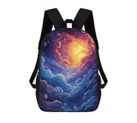 sinyumoney Cosmic Dawn School Backpack 3D Printed Children's 17inch Backpacks Bag Bookbag for Kids Boy Girl Book Bags Kids School Bag Travel Rucksacks