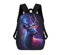 sinyumoney Cosmic Deer Fantasy Artwork Backpack School Lightweight Airport College Students Back Pack for Girl, Teen Girls 17inch
