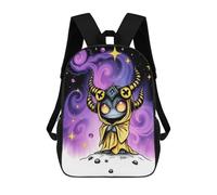 sinyumoney Cosmic Demon Illustration Rucksack High Secondary School Bags Casual Backpack for Girls Boys Teenage 17inch