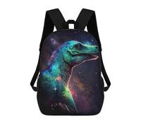 sinyumoney Cosmic Dinosaur Art Print-1 School Backpack for Girls 17inch Casual Daypack Lightweight Rucksack Boy Girl Backpack for Middle School Students