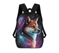 sinyumoney Cosmic Dog Portrait Print School Bags Large Water Resistant Laptop Backpack - Perfect for Travel, Work And Daily Use 17inch