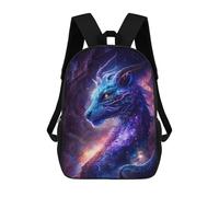 sinyumoney Cosmic Dragon Art Print-9 3D Printed 17inch Kids School Backpack School Bag Fashion Rucksacks for Boys Elementary And Middle School Students