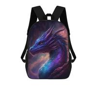 sinyumoney Cosmic Dragon Artwork-3 School Backpack Fashion Stationery Backpack Waterproof Casual Daypacks for Camping Outdoor Adventures And Daily Travel 17inch