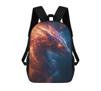 sinyumoney Cosmic Dragon Backpack School Bag Large Water Resistant Laptop Backpack for School/Work/Travel 17inch
