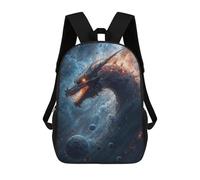 sinyumoney Cosmic Dragon School Backpack Lightweight Airport College Students Back Pack for Teenage Girls Boys Women Men 17inch