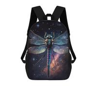 sinyumoney Cosmic Dragonfly Art Print-3 Backpack School Bag Lightweight Airport College Students Back Pack for School/Work/Travel 17inch