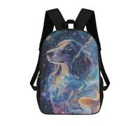 sinyumoney Cosmic Dreaming Dachshund Doxie School Bags High Secondary School Bags Casual Backpack for Campus Outdoor Travel Sports 17inch