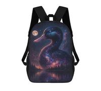 sinyumoney Cosmic Duck by The Lake Backpack School Bag Large Lightweight Casual Backpack for Campus Outdoor Travel Sports 17inch