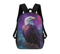 sinyumoney Cosmic Eagle Art Print Backpack School Bag Rucksack Casual Daypacks School Work Travel Bag for Teenage Girls Boys Women Men 17inch