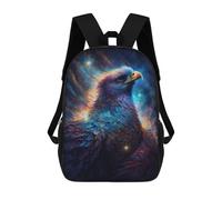 sinyumoney Cosmic Eagle Artwork Backpack School Bag Fashion Stationery Backpack Waterproof Casual Daypacks- Perfect for Travel, Work And Daily Use 17inch