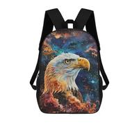 sinyumoney Cosmic Eagle Blaze 17inch School Bag 3D Printed Children's School Backpack Casual Fashion Travel Backpacks for Kids School Students