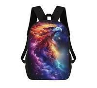 sinyumoney Cosmic Eagles Flight Kids' Book Bag 3D Printing School Bag Boys And Girls Cool Knapsack Casual Back Bag for School Students 17inch