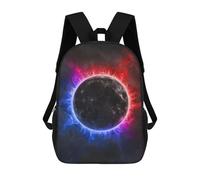 sinyumoney Cosmic Eclipse Backpacks Children's Backpacks School Bag 3D Printed Children's School Backpack Fashion Travel Backpacks for Kids Elementary Middle School 17inch
