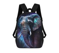 sinyumoney Cosmic Elephant Art Print-3 Backpack School Lightweight Airport College Students Back Pack for School/Work/Travel 17inch