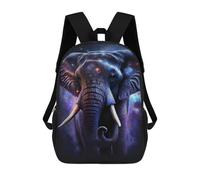 sinyumoney Cosmic Elephant Art Print-9 Backpack School Bag Lightweight Casual Daypack School Backpacks for School/Work/Travel 17inch