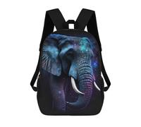 sinyumoney Cosmic Elephant Art Print Rucksack Rucksack Casual Daypacks School Work Travel Bag for Men, Women & Teenage Boys 17inch