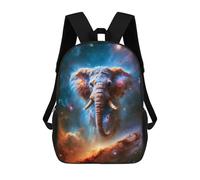 sinyumoney Cosmic Elephant Nebula Kids' Book Bag 3D Printing School Bag Boys And Girls Cool Knapsack Casual Back Bag for School Students 17inch