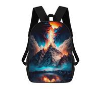 sinyumoney Cosmic Eruption Backpack School Bag Rucksack Casual Daypacks School Work Travel Bag for Girl, Teen Girls 17inch