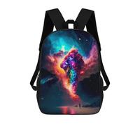 sinyumoney Cosmic Explosion School Bags Water Resistant Travel Backpack Computer Bag for Campus Outdoor Travel Sports 17inch