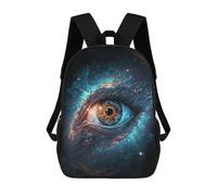 sinyumoney Cosmic Eye Dreamscape Backpacks Kids School Backpack School Bag 3D Printed School Bag for Boys Elementary And Middle School Students 17inch