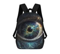sinyumoney Cosmic Eye Fantasy 3D Printed Kids School Bag Rucksacks Children's School Fashion Casual Back Pack High Capacity Travel Book Bags Backpack for Kids 17inch
