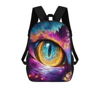 sinyumoney Cosmic Eye Fantasy Art Children's Backpacks School Backpack 3D Printed for Kids Travel Rucksacks Book Bags Kids 17inch School Bag