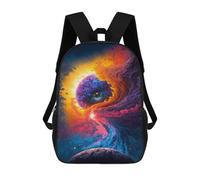 sinyumoney Cosmic Eye Nebula Children's Backpacks School Backpack 3D Printed for Kids Travel Rucksacks Book Bags Kids 17inch School Bag