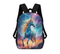 sinyumoney Cosmic Fantasy Unicorn Backpack School Water Resistant Travel Backpack Computer Bag for School/Work/Travel 17inch