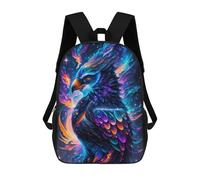 sinyumoney Cosmic Feathered Beast-1 Kids Backpacks,3D Personalized School Bookbags for Boys Girls Large Schoolbags Casual Daypack 17inch