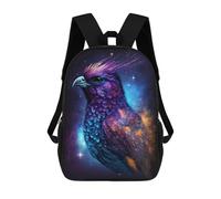 sinyumoney Cosmic Feathered Companion-4 Children’s Backpack Girls Boys, 17 Inch Rucksack Bag, Daypack, Primary School, Perfect for Back to Kids