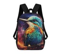 sinyumoney Cosmic Feathered Guardian School Bags Business Laptop Rucksack Bag Unisex Casual Daypack for Boys/Girls/Teenagers 17inch